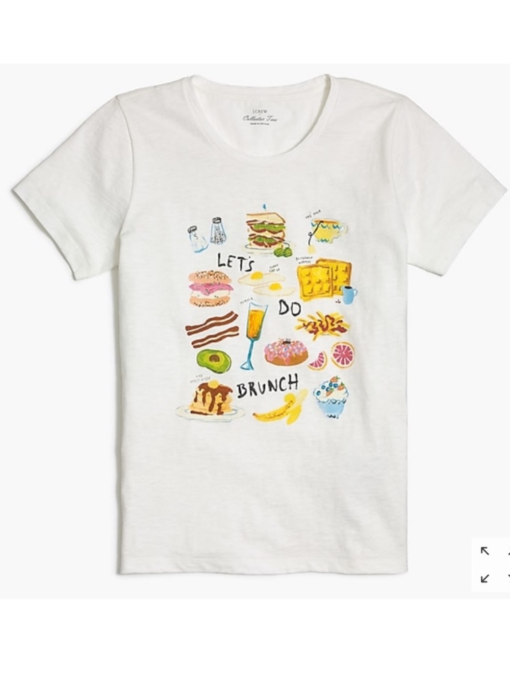 JCrew Collector Tees 'Let's Do Brunch' Graphic Tee